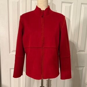 Emma James a Liz Claiborne Vibrant Red Jacket Size S
